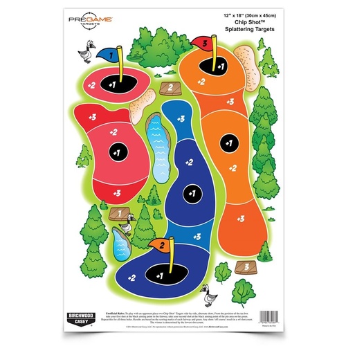 Birchwood Casey Pregame Chip Shot Target - 12 X 18 Inch Pack Of 8 #bc-35566