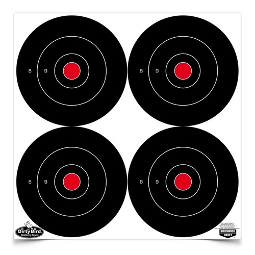 Birchwood Casey Dirty Bird 6 Inch Bull's-Eye Target - 100 Sheets #bc-35570