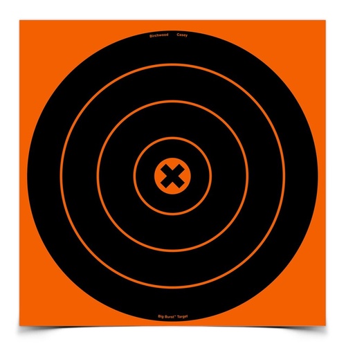 Birchwood Casey Big Burst Revealing 12 Inch Bullseye Shooting Target - 3 Sheets #bc-36123