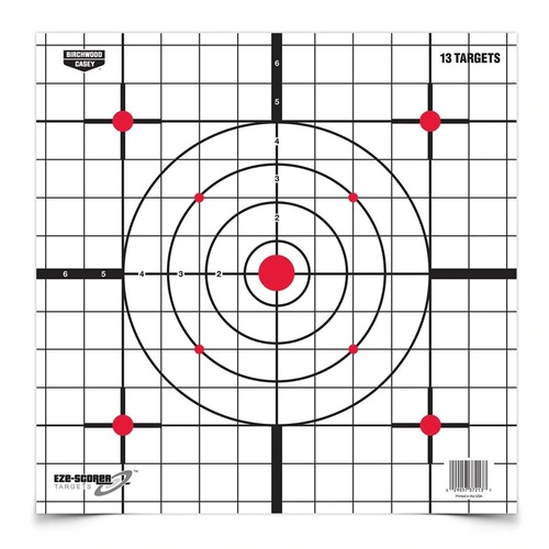 Birchwood Casey Eze-Scorer 12 Inch Sight-In Plain Paper Targets - 5 Sheets #bc-37213