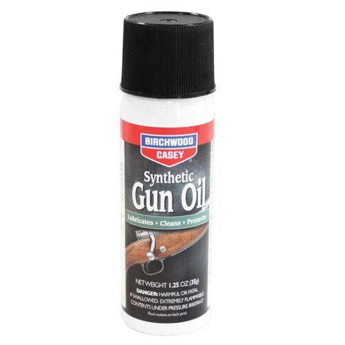 Birchwood Casey Superior Lubricates Synthetic Gun Oil Aerosol - 1.25 Ounce #bc-44125