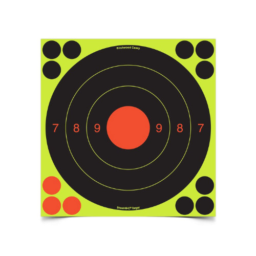 Birchwood Casey Uit Shoot N C 20cm 25/50 Meter Target Pack - 6 Sheets #bc-34081