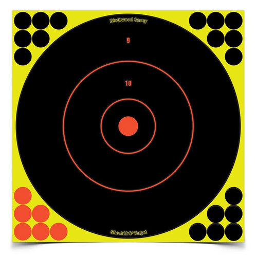 Birchwood Casey Shoot N C 12 Inches Bullseye Self-Adhesive Target Pack - 50 Sheets #bc-34050