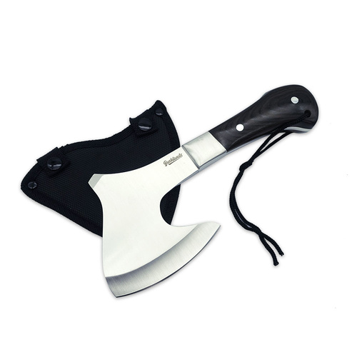 Bushlands Hunting Survival Axe - Solid Wooden Handle 6Mm Thickness Blade #718
