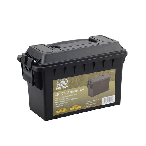 Buffalo River .30 Cal Plastic Ammo Box - Black #Br10123