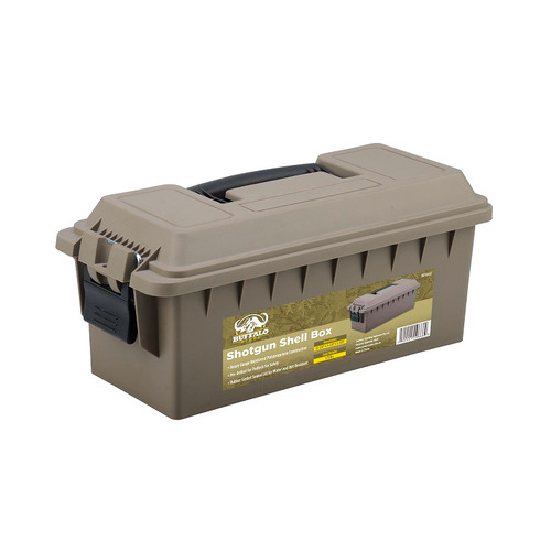 Buffalo River Shotgun Shell Ammo Box - Dark Earth #Br10668