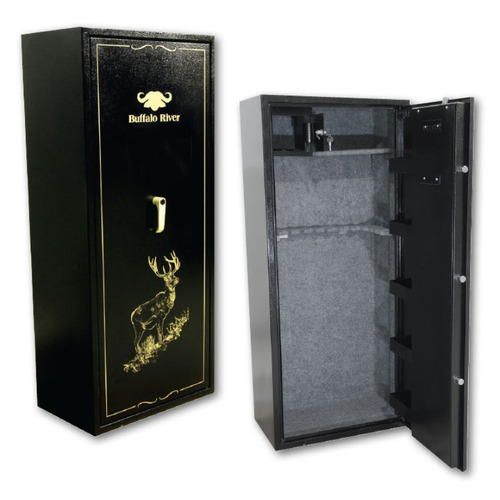 Buffalo River Silver Safe 18 Gun With Ammo Locker - 1500x540x440cm #Brs4114