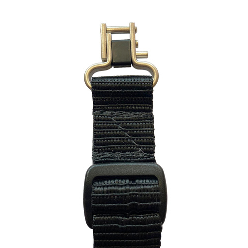 Boonie Packer Strap Military Style Gun Sling - With Nickel Swivels #gm-bk-n