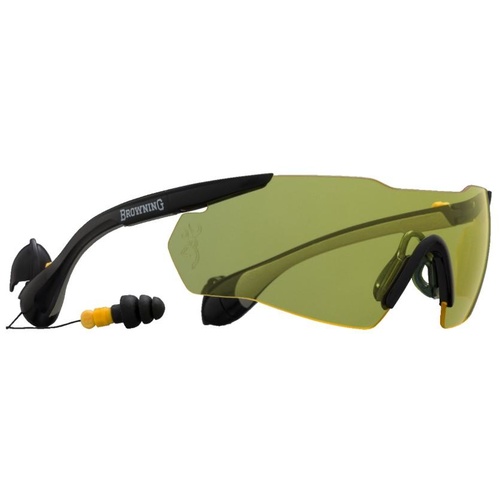 Browning Shooting Glasses With Sound Shield Anti Bruit Yellow Lense