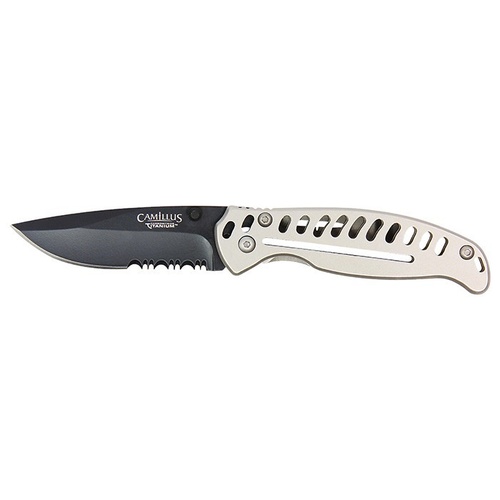Camillus Edc3 Folding Knife 3" Drop Point Carbonitride Titanium