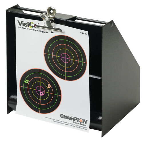 Champion Hunting Shooting Bullet Trap .22 Caliber Rimfire Target Area Clip - Heavy Duty Steel Construction #Ch40801