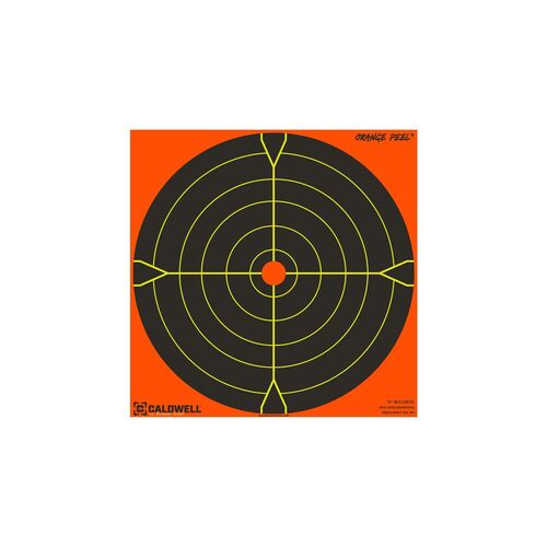 Caldwell Orange Peel Bullseye Target - 12" 5 Pack #cald-opbe12