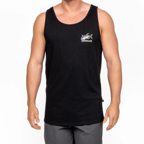 Desolve Albacares Singlet Recycled Cotton Blend Grs Certified - Black #dsv124364 [3xl]