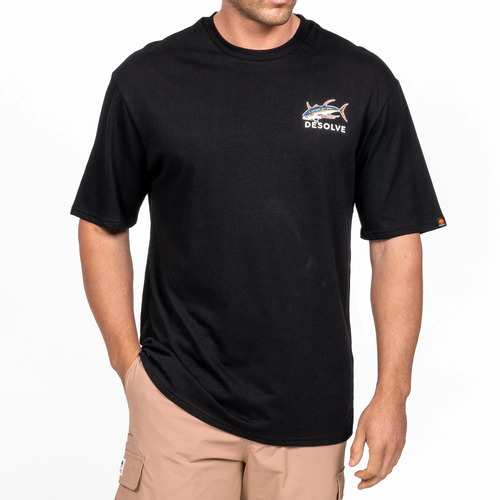 Desolve Albacares Tee Recycled Cotton Blend Grs Certified - Black #dsv124388 [2xl]