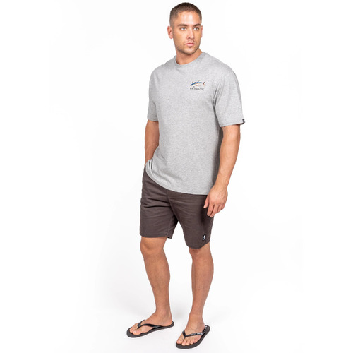 Desolve Albacares Tee Recycled Cotton Blend Grs Certified - Grey Marle #dsv124396 [2xl]