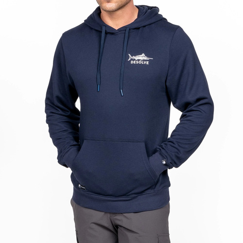 Desolve Audax Mw Hood Grs Certified Terry Backed Cotton Knit - Navy #dsv124524 [m]