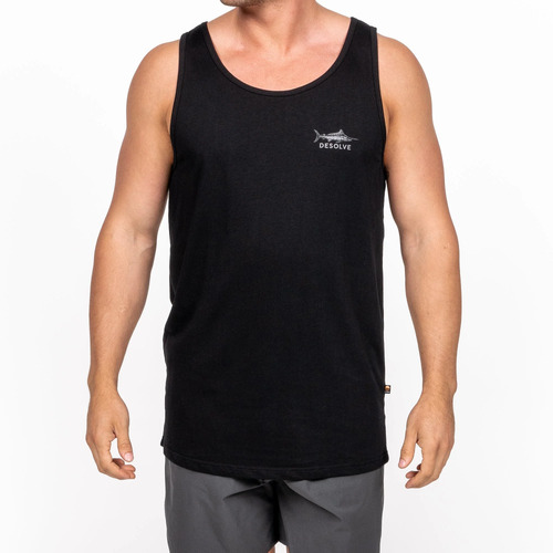 Desolve Audax Singlet Recycled Cotton Blend Grs Certified - Black #dsv124533 [4xl]
