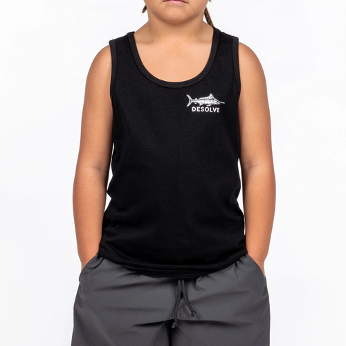 Desolve Audax Singlet Kids Standard Fit Screen Print - Black #dsv124549 [14]