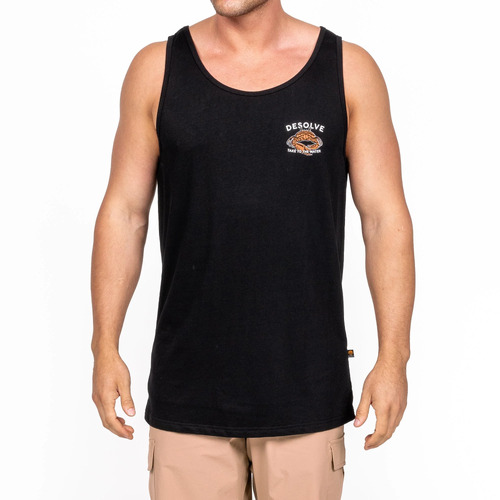 Desolve Crustacean Singlet Recycled Cotton Blend Standard Fit - Black #dsv124693 [2xl]