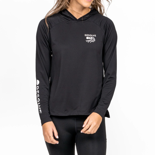 Desolve Sail Breaker Hoodie Womens Quick Drying Rapid Cooling - Black #dsv124992 [8]