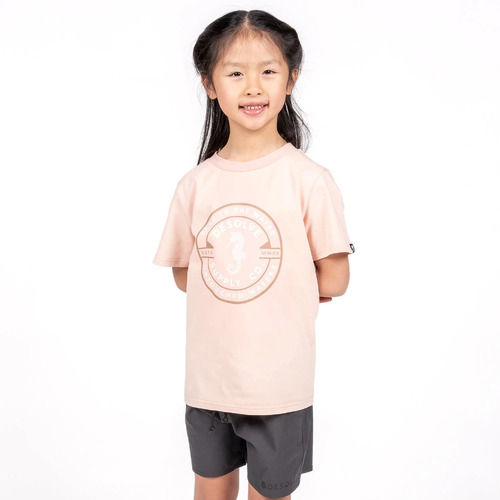 Desolve Seamare Tee Kids Recycled Cotton Blend - Dusty Pink #dsv125027 [6]