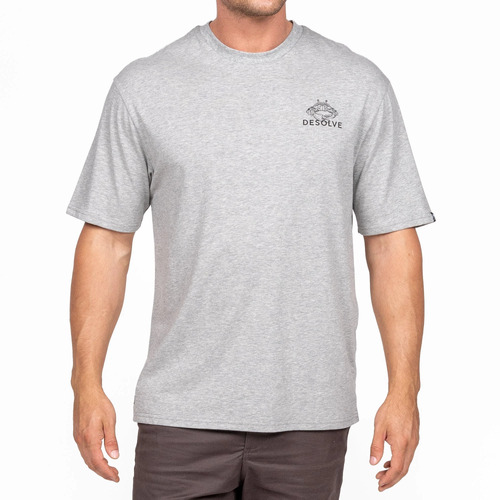 Desolve Serrata Tee Short Sleeve Shirt Recycled Cotton Blend - Grey Marle #dsv125047 [xl]