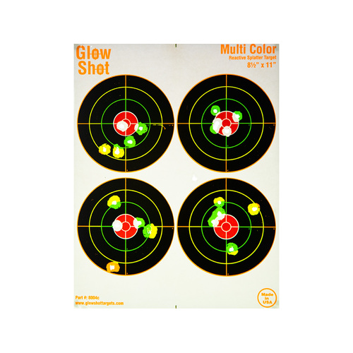 Eagleye 4 Spot Splatter Adhesive Shooting Target - 25Pk 8.5 X 9 Inch #gs4Sa