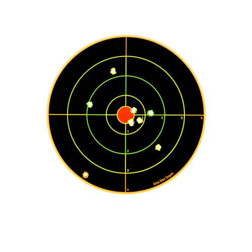 Eagleye Glowshot 8 Inch Heavy Card Splatter Shooting Target - 25Pk #gs8Hc-25