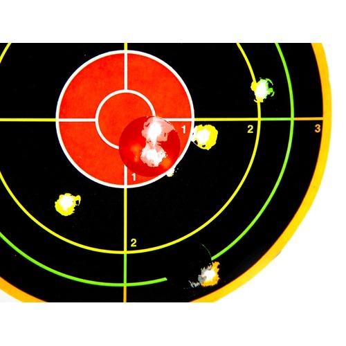 Eagleye 20 Pack Splatter Shooting Paper Targerts 6 Inch Adhesive - With 21 Repair Patches #Eet6a-20