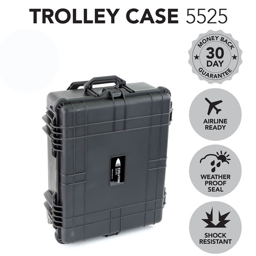 Evolution Gear Hd Series Trolley Hard Case - Black #5525_B