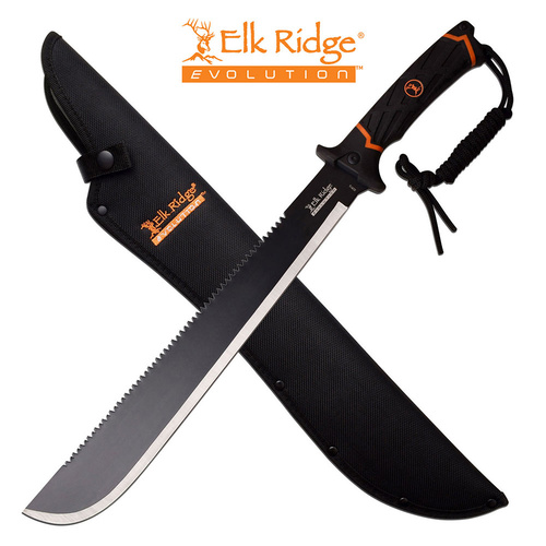 Elk Ridge Evolution Tactical Gator Machete - Saw Back Blade #ere-Mht004-Bo
