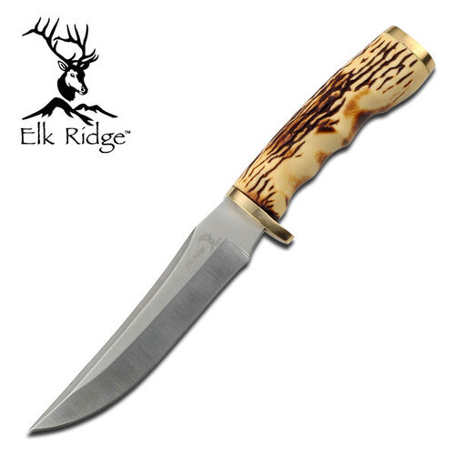 Elk Ridge 9 Inch Persian Fixed Blade Knife - W Leather Sheath #er-027