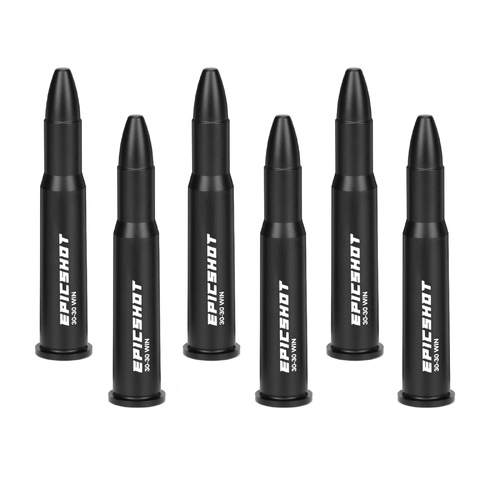 Epicshot Premium Metal Snap Caps - 30-30 Win 6pk Black #Es119110