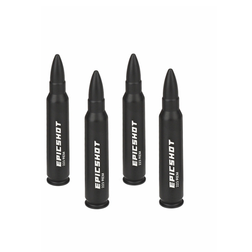 Epicshot Premium Metal Snap Caps - 223 Rem 4pk Black #es119105