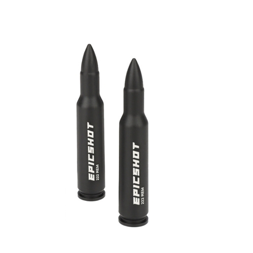Epicshot Premium Metal Snap Caps - 222 Rem 2pk Black #es119104