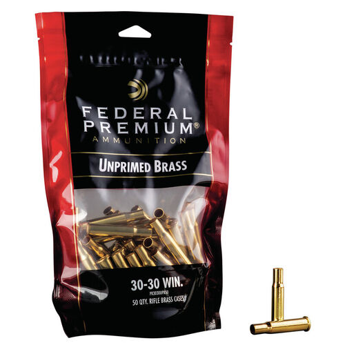 Federal Unprimed Brass 30-30 Win - 50 Pack Rifle Brass Cases #fup3030