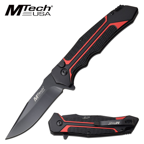 Mtech Ball Bearing Pivot Folding Knife - Drop Point #k-Mt-1134Rd