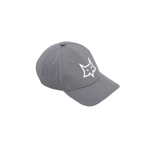 Fox Boker Fox Cap W Wolf Logo Hat - Grey/white #fox-Fx-Cap01Gy