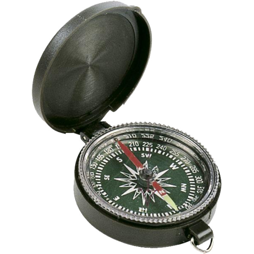 Fox Outdoor Fully Functional Pocket Compass - Black #fox-ts 825