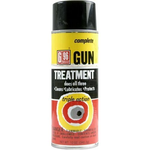 G96 Triple Action Gun Cleaning Treatment Safe For Use On Polymers High Quality - 12oz Aerosol #G96-1055p