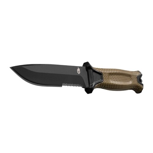 Gerber Strongarm Tactical Fixed Blade Knife - Serrated Edge Coyote #Gr5283