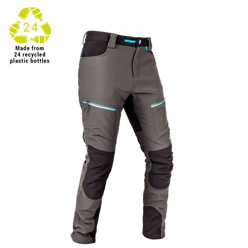 Hunters Element Boulder Trouser Womens Water-resistant Outer And High Loft Fleece Inner - Grey/black #he08870 [size 8]