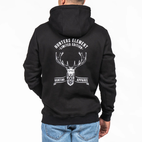 Hunters Element Outdoor Tine Hoodie - Black #Tine Blk [Size L]