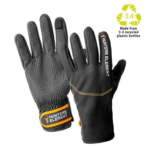 Hunters Element Legacy Gloves Full Finger Silicone Grip Print - Black #he123991 [xl]