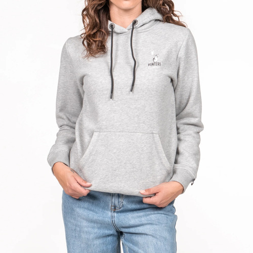 Hunters Element Croaker Hoodie Womens Premium Quality And Super Warm - Grey Marle #he124677 [8]