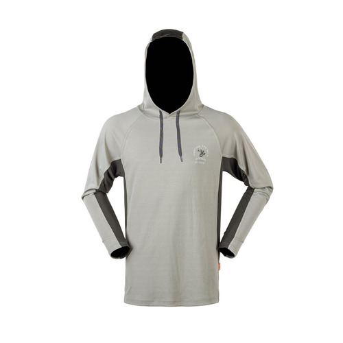 Hunters Element Mens Outdoor Stag Tech Hoodie - Greywacke #Stag Gw [Size L]