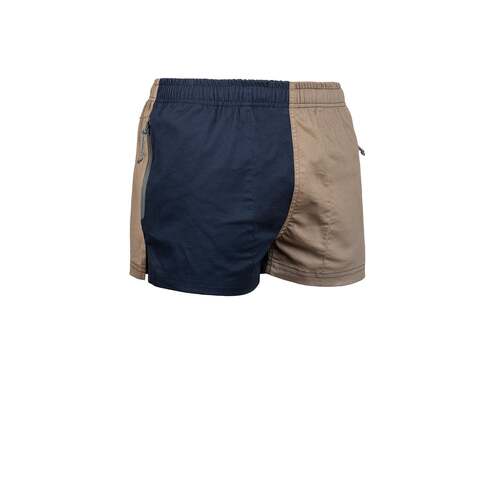 Hunters Element Bomb Proof Dobson Stubbies Shorts - Navy Tan #9420030060729