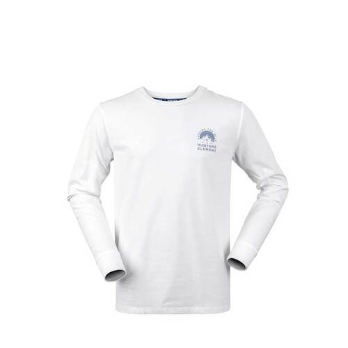 Hunters Element Mens Outdoor Range Ls Tee - White #range Wt [size 3xl]