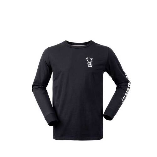 Hunters Element Mens Outdoor Jerry Ls Tee - Black #jerry Bl [size Xl]
