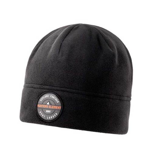Hunters Element Quest Warm Classic Beanie Cap - Black Fleece #9420030039862